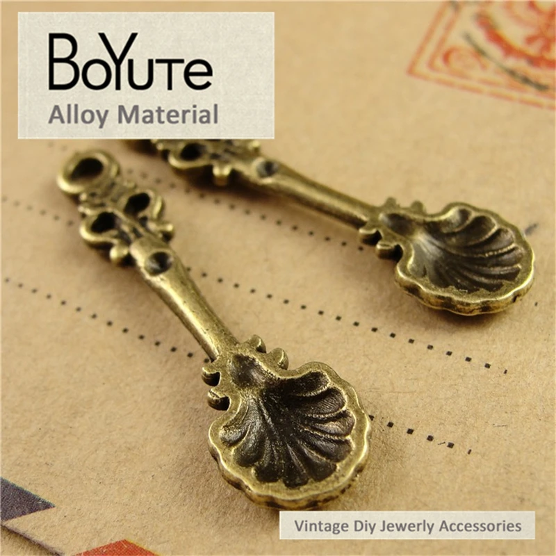 BoYuTe (100 шт./лот) 9*33 мм античная бронза посеребренные материалы из цинкового сплава
