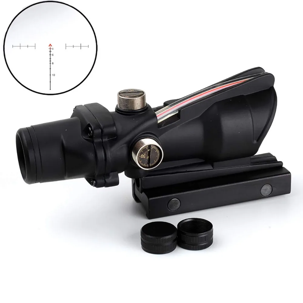 Прицелы для охоты с красным шевроном 4x32 ACOG гравированная сетка настоящий