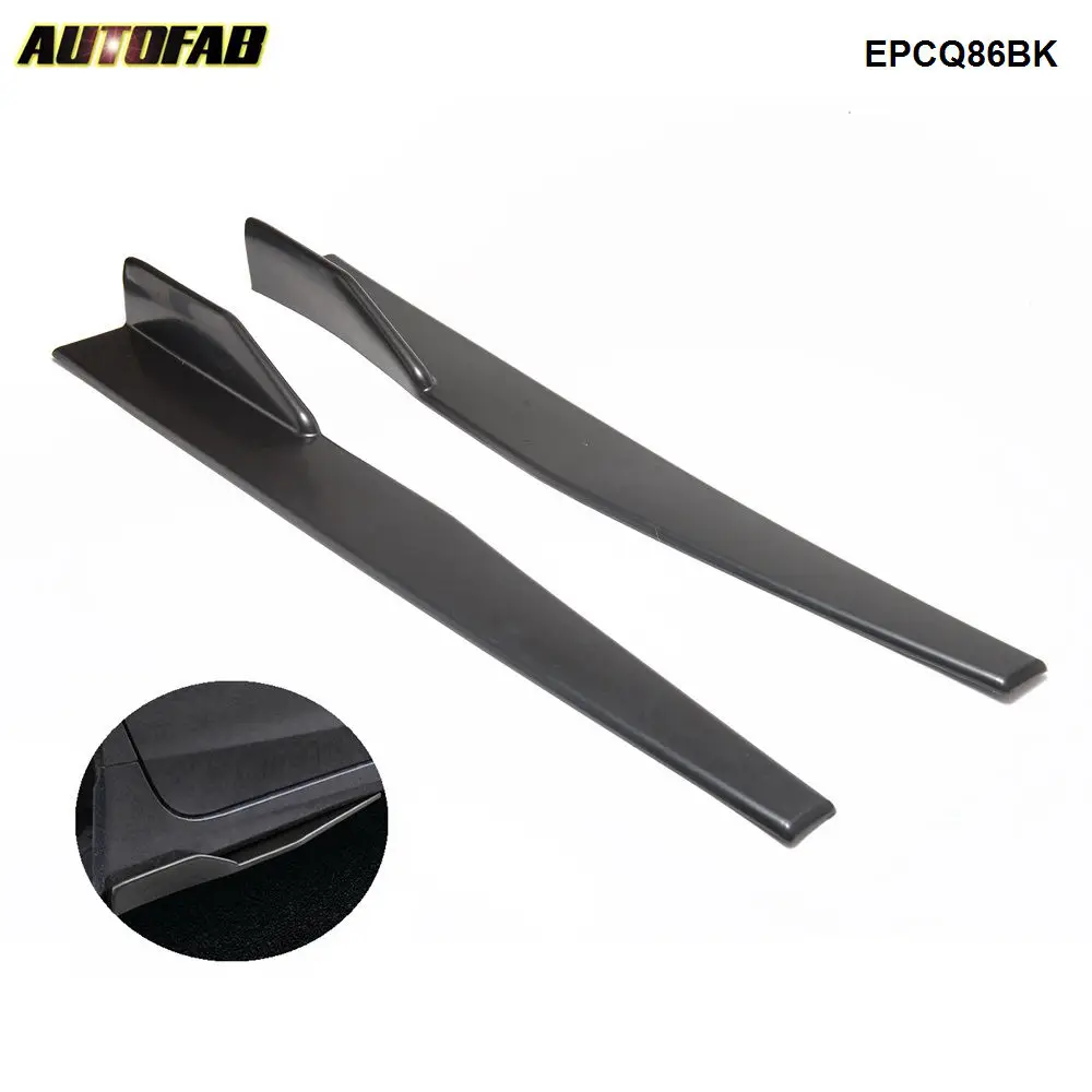 2 шт./компл. черный автомобиль сторона юбки Underboard расширение спойлер EPCQ86BK