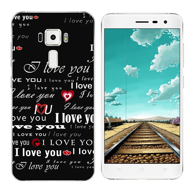 Для Asus Zenfone 3 Чехол ZE552KL Мягкий Силиконовый ТПУ чехол для телефона с рисунком 5