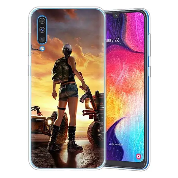 Мягкий силиконовый чехол для samsung Galaxy A71 A90 5G A51 A50 A70 A40 A20e A10 A30 A80 A6 A8 плюс A7 A9 крышка PUBG игровой чехол Fundas - Цвет: 09