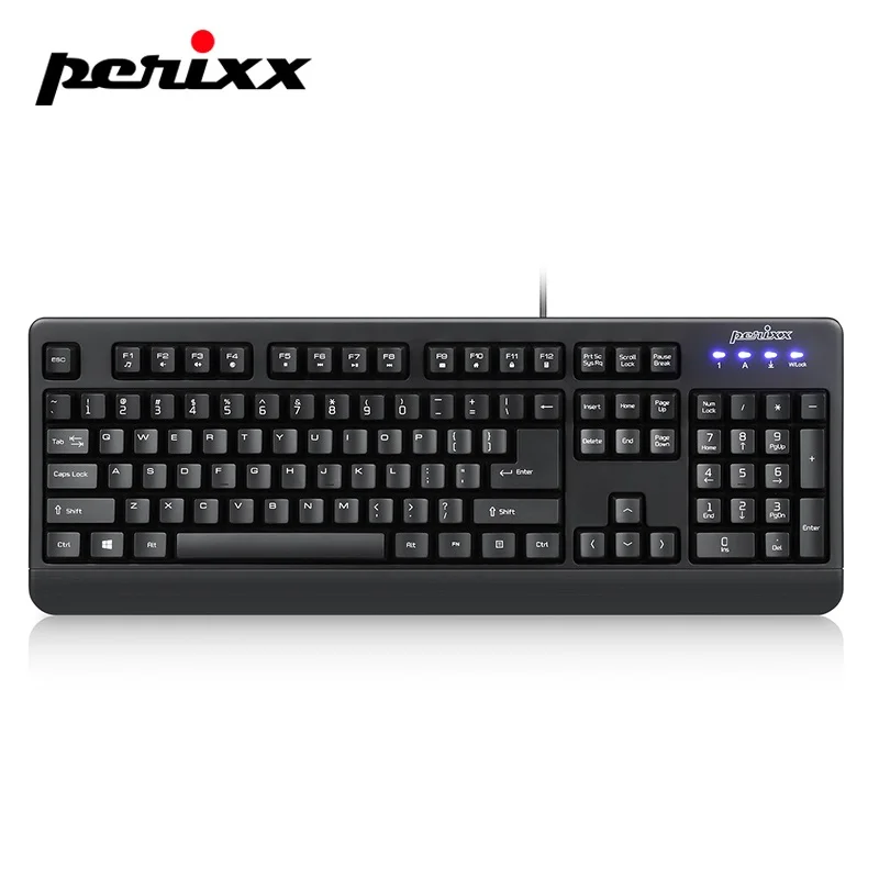 Perixx PERIBOARD-517-водостойкая клавиатура IP 65 USB Проводная эргономичная водостойкая, Пылезащитная, моющаяся домашняя Офисная Клавиатура