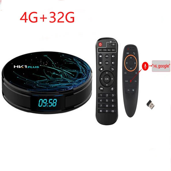 HK1 плюс Смарт Android 8,1 ТВ коробка 5 шт. 2G/4G/16G/32/64G Amlogic S905X2 LPDDR4 4KHD 2,4 г/с) Wi-Fi 5 ГГц Media Player BT 4,0 Декодер каналов кабельного телевидения - Цвет: 4G 32G G10