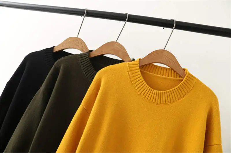 Neploe Pull Femme, осенне-зимний свитер с длинным рукавом, платье из искусственного меха с карманами, вязаный пуловер, повседневный джемпер с круглым вырезом, 36300