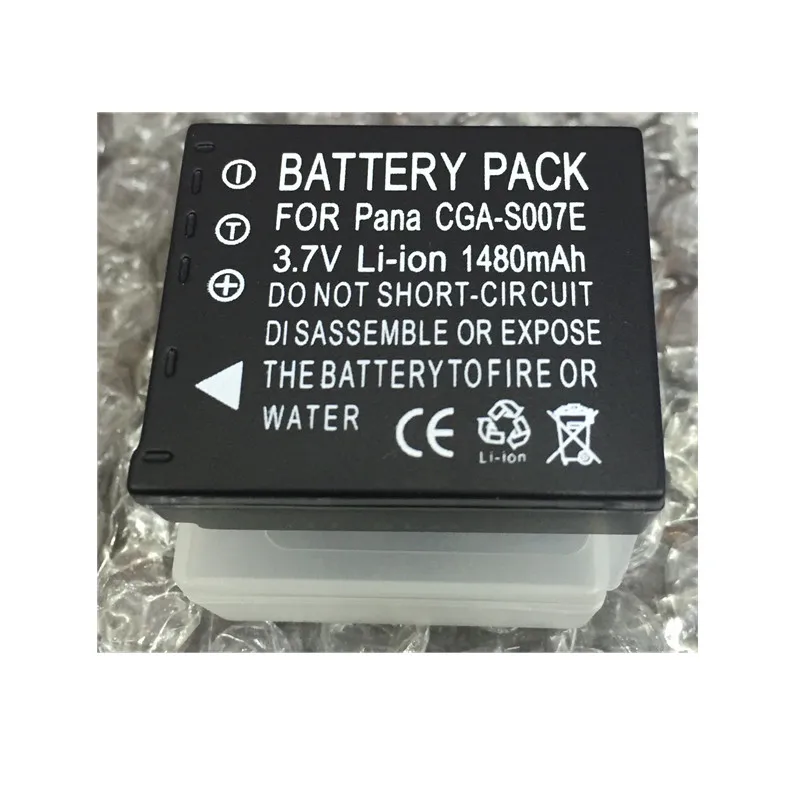 CGA S007E литиевые батареи S007 S007A BCD10 Батарея цифровой камеры для Panasonic DMC TZ1 TZ2 TZ3 TZ5 TZ50