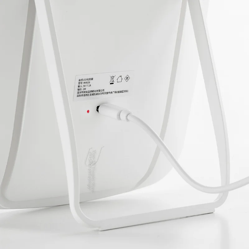 xiaomi Mijia, интеллектуальное портативное зеркало для макияжа, настольный светодиодный светильник, портативный складной светильник, зеркальный столик для общежития
