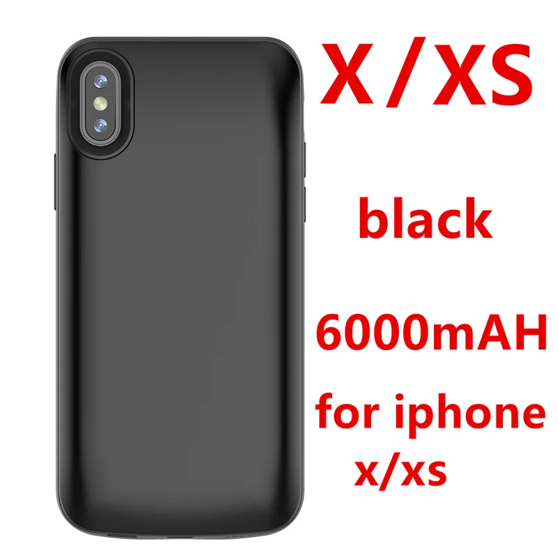 for iphone x xs Новейший Внешний чехол Gagaking для iphone X, XS, XSmax, XR, портативное зарядное устройство, чехол для apple X 6000 мАч, Ультратонкий внешний аккумулятор - Цвет: for iphone x xs