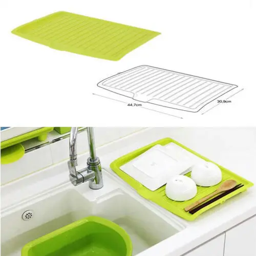 Домашняя кухонная пластиковая столешница для посуды капельный поднос большой