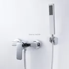 2015 оптовая продажа, новый продукт, роскошный настенный Римский смеситель для ванной с ручной душевой