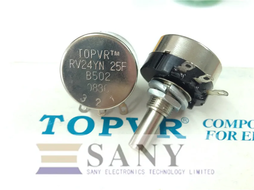 [LAN] TOPVR RV24YN B502 25F 5K ручка потенциометра 25 мм-10 шт./партия | Обустройство дома