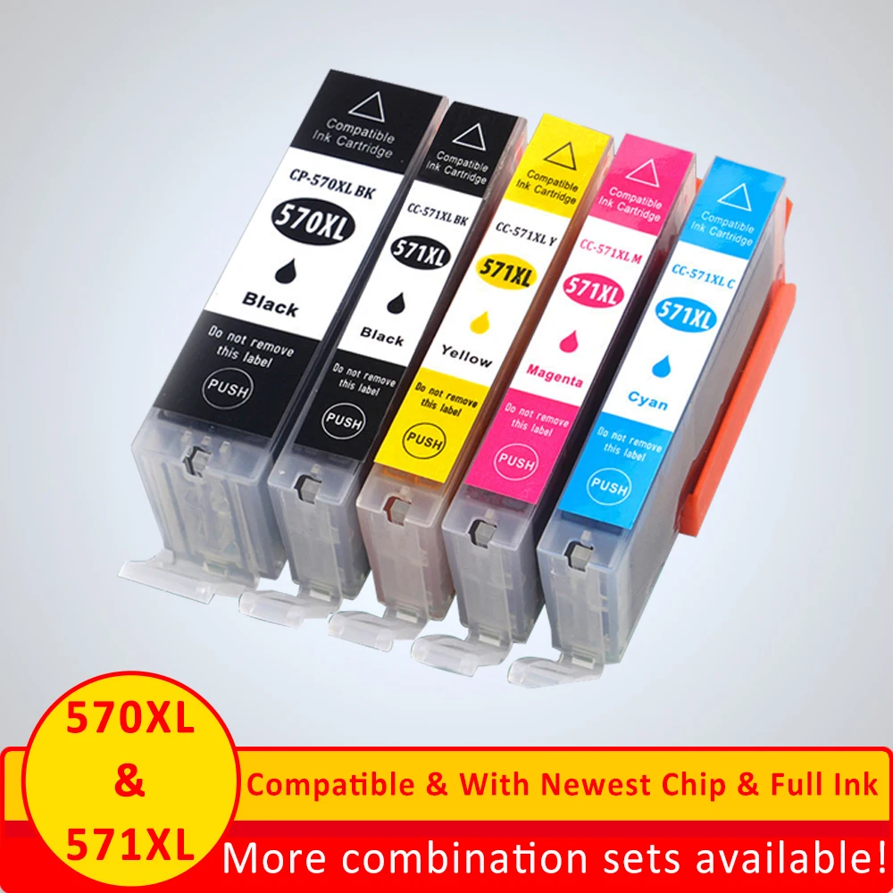 

XiangYu для Canon PGI 570 для canon CLI 571 XL чернильный картридж для Pixma MG5750 MG5751 MG5752 MG5753 MG6850 MG7750 MG6853 MG7753