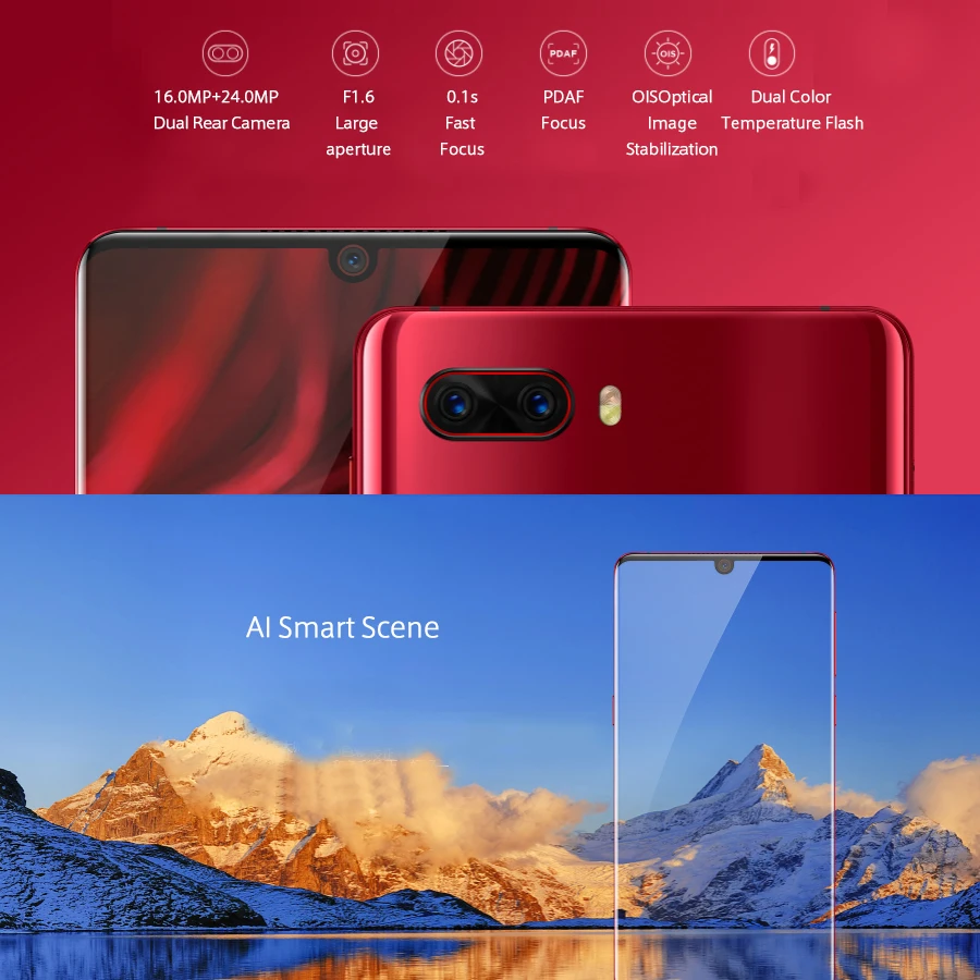 Новый Нубия Z18 4G LTE мобильный телефон 6 0 &quot6 ГБ/8 ГБ Оперативная память B/128