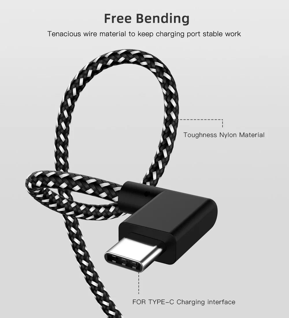90 градусов Micro USB кабель 2.4A Быстрая зарядка шнур данных Micro usb кабель для samsung Xiaomi Android мобильный телефон кабель