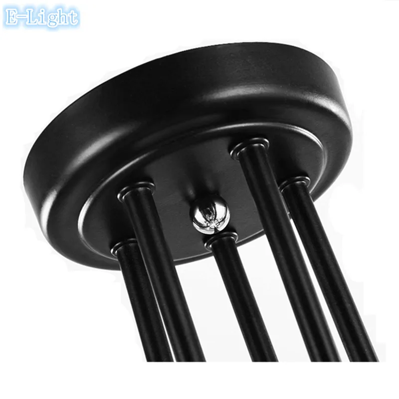 Простая креативная белая/красная потолочная лампа E27 винтажный светильник s