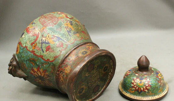 Оптовая продажа фабрики 12 Старый Китайский Перегородчатой Фиолетовый Бронза