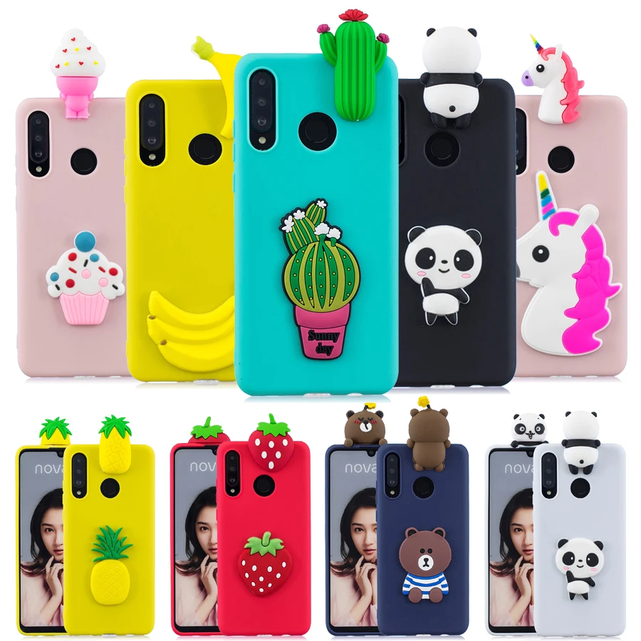Силиконовый чехол для Huawei P Smart Z Y9 Prime 2019 чехлы PSmart PSmartZ мягкий с 3D пандой|Бамперы| |