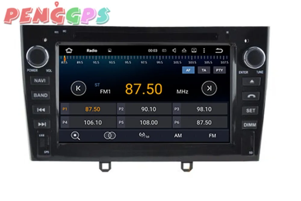 Автомагнитола на Android 8 0 7 1 DVD-плеер GPS-навигация для Peugeot 308 2007-2013 308SW 408 2011-2017