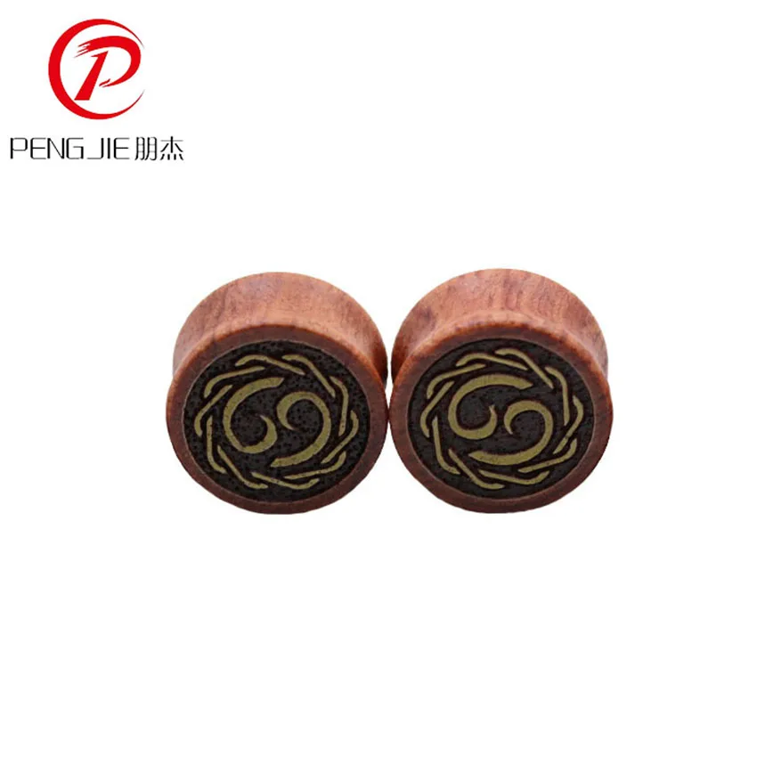 12PCS Multielement Expender Body Piercing Jewelry Double Flared Stone and Wood Flesh Tunnels Earring Set | Украшения и аксессуары
