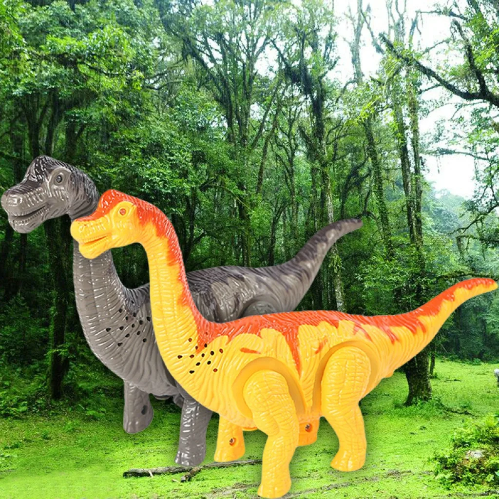 Игрушки для детей с динозавром Интерактивная ходьба светящиеся и музыкальные