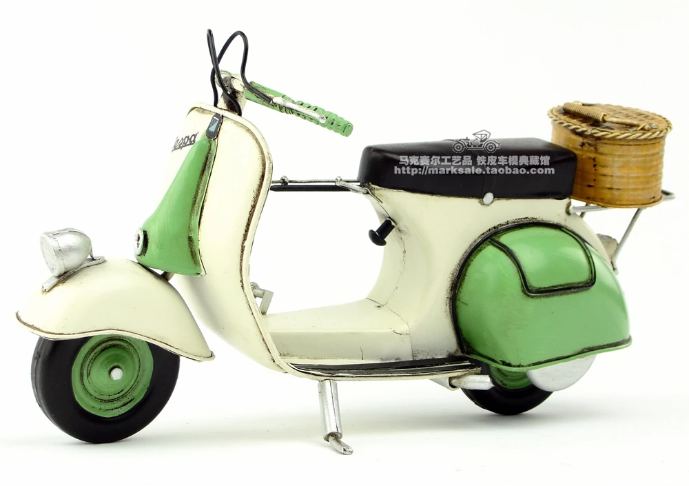 Классический Итальянский ретро мотоцикл/скутер под старину кованые