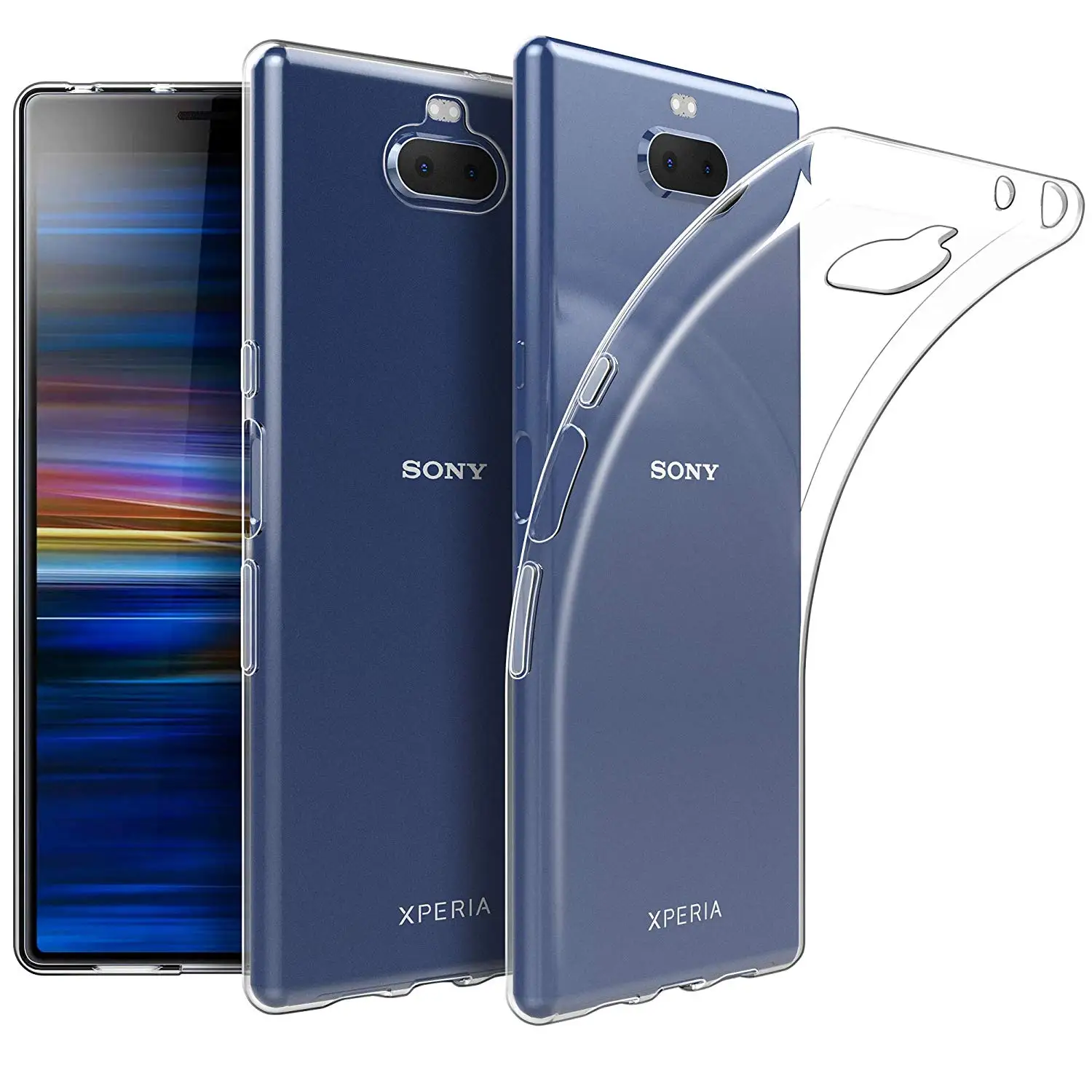 Прозрачные телефонные чехлы для sony Xperia 10 X чехол, Мягкий ТПУ силиконовый тонкий прозрачный чехол для задней панели XA3 6,0"