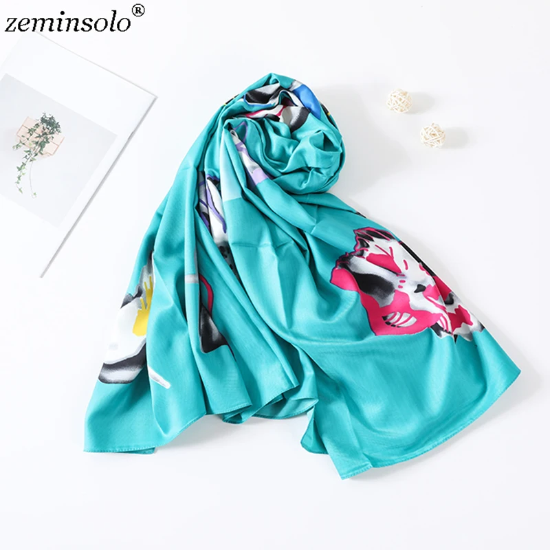 Новинка большой квадратный шарф шарфы для женщин 100% саржевый шелковый шаль