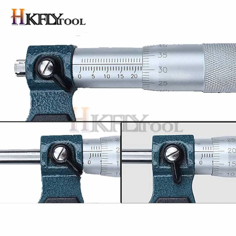 

Outside Spiral Micrometer 0-25mm/ 25-50mm/ 50-75mm/ 75-100mm /125-150mm Accuracy 0.01mm Gauge Vernier Caliper Measuring Tools