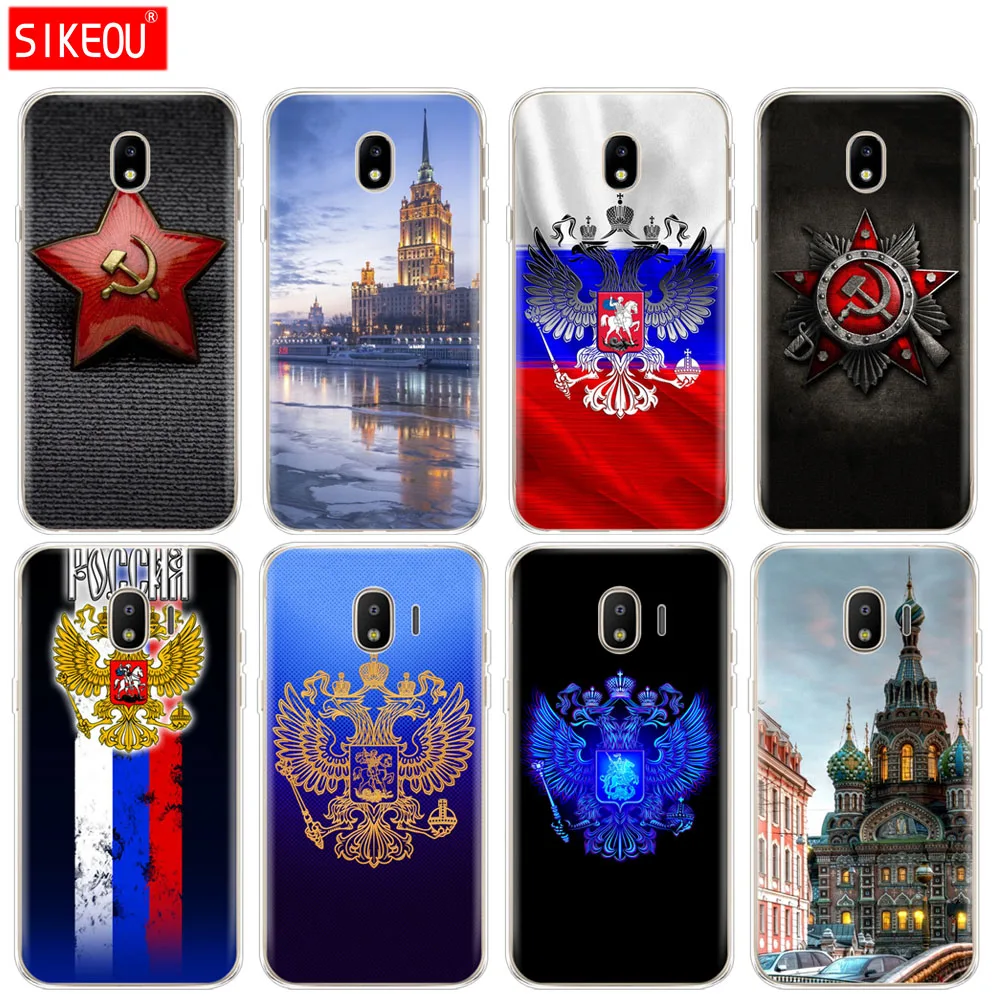 Силиконовый чехол для телефона Samsung Galaxy J3 J5 J7 2017 J330 J530 J730 PRO j2 2018 с российским