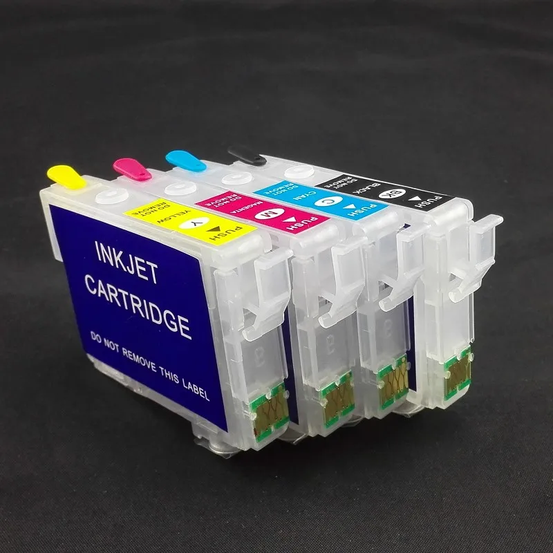INK WAY Set Refillable Refill Ink Cartridges for  Epson Expression Home XP322 XP422 Non OEM
