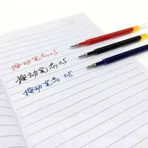 Наконечник пулевидный Заправка для гелевой ручки, 50 шт., черные, синие, красные чернила, 0,5 мм, с жидкими чернилами, G5, для ручек с пружинным щелчком, 11 см