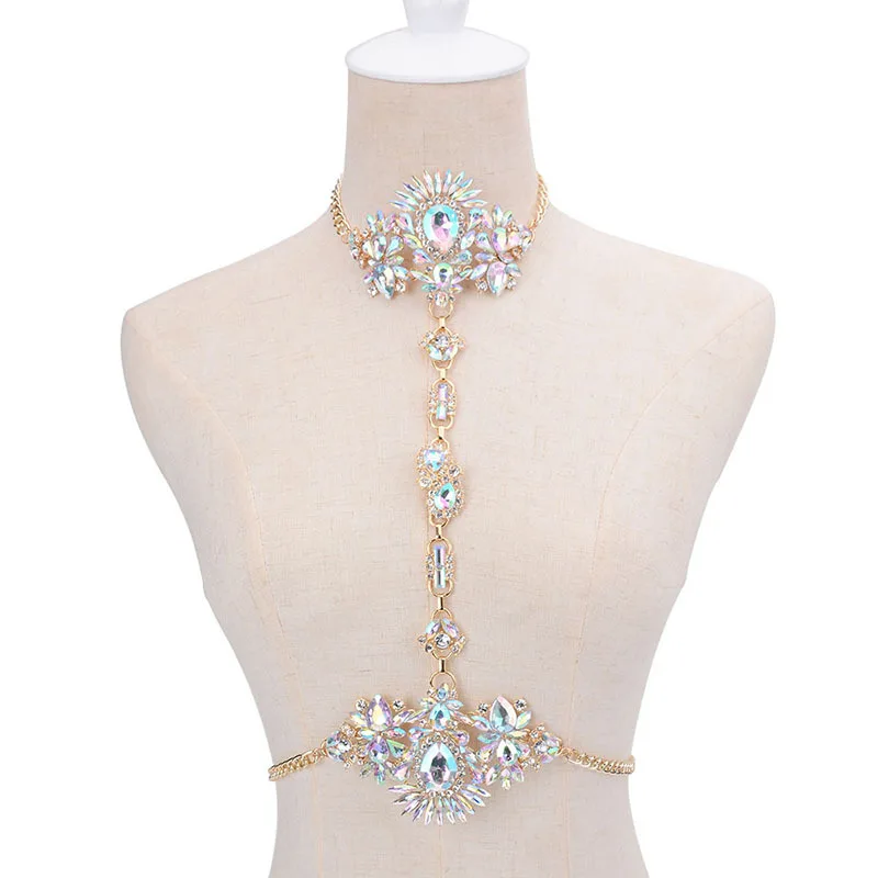 ZA 2017 Чешский DIY Сексуальная Камень Лето ожерелье Роскошные Коренастый Цветок