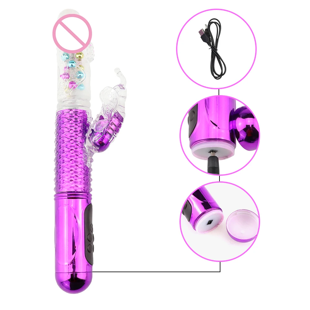 Вибратор-фаллоимитатор для стимуляции клитора с USB-зарядкой | Красота и здоровье