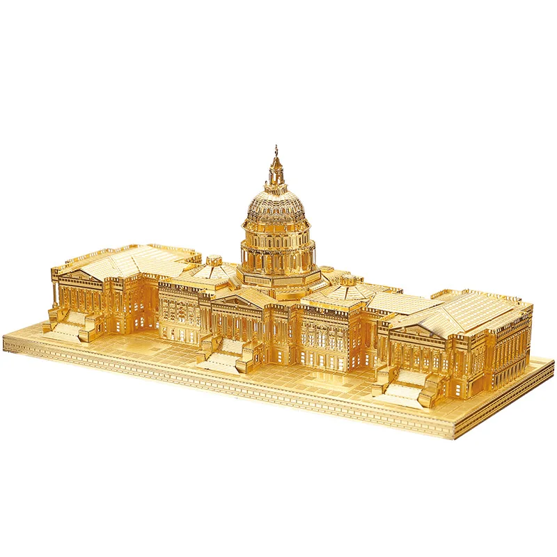 Piececool US Capitol Строительная Архитектура DIY 3D металлическая нано головоломка Сборная