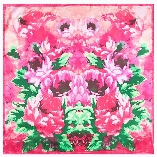 

60cm * 60cm spring new Rose Flower Miss scarf silk scarf simulation