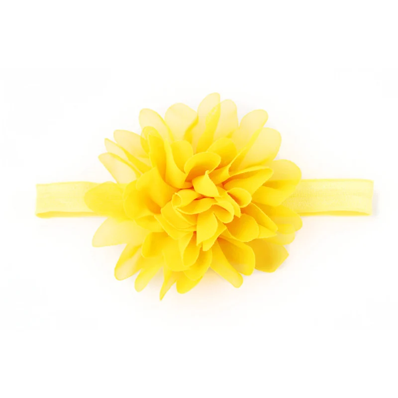 style 2 yellow Милая повязка на голову для девочек с помпонами, мягкая однотонная эластичная резинка для волос, тюрбан для новорожденных, подарок для девочек, аксессуары для волос - Цвет: style 2 yellow