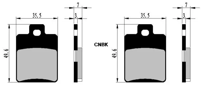 Набор тормозных колодок для ipc Street GTR125 GTR 125 2002 передняя и задняя - купить по