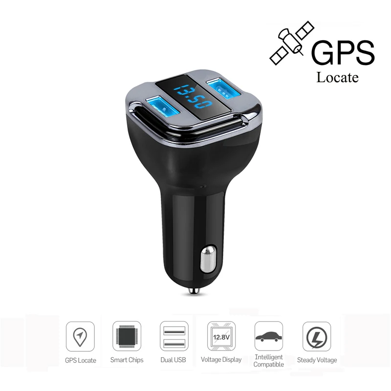 Автомобильное зарядное устройство напряжение светодиодный дисплей