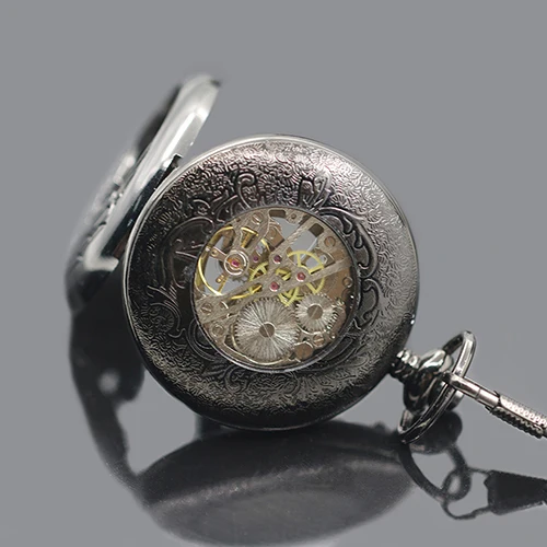 Унисекс винтажные римские цифры Прозрачный циферблат обмотки Механические