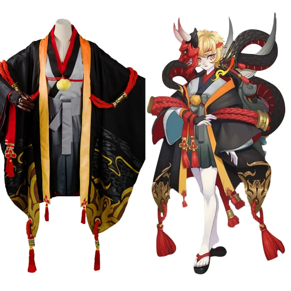 Yin Yang Master Onmyouji Prajna костюм для косплея кимоно полный комплект|cosplay costume|costume cosplaycosplay
