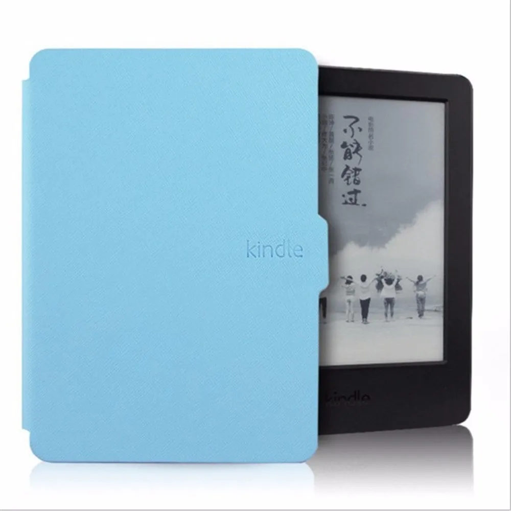 Sky Blue Чехол для Amazon Kindle Paperwhite 1, 2, 3, тонкий складной чехол, 6 дюймов, умный автоматический режим сна, пробуждение, читалка, чехол для Kindle Paperwhite Capa - Цвет: Sky Blue