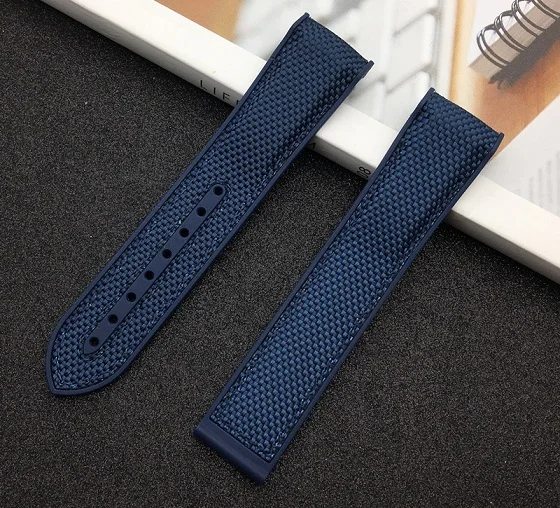 20mm black blue edge 20 мм 22 мм резиновые силиконовые браслеты для часов нейлоновый ремешок для часов Omega ремешок Seamaster 300 Speedmaster 8900 инструменты для планеты океана - Цвет ремешка: 20mm black blue edge