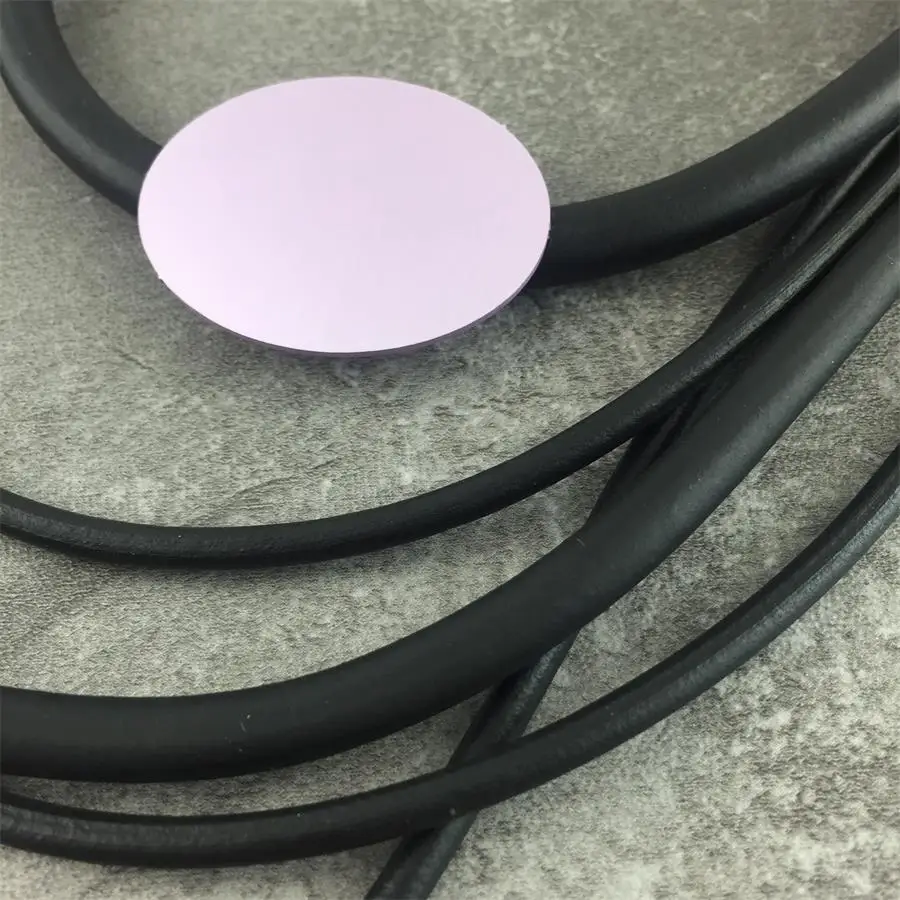 Винтажное фиолетовое колье массивное ожерелье женская резиновая цепочка