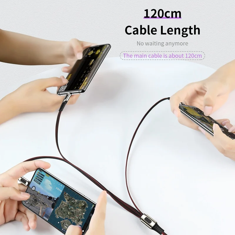 USB кабель ROCK 3 в 1 для iPhone Samsung Xiaomi Micro type C с быстрой зарядкой телефонов iOS Android|Кабели