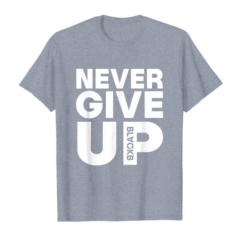 Мужская футболка с коротким рукавом Never Give Up забавная Повседневная летняя