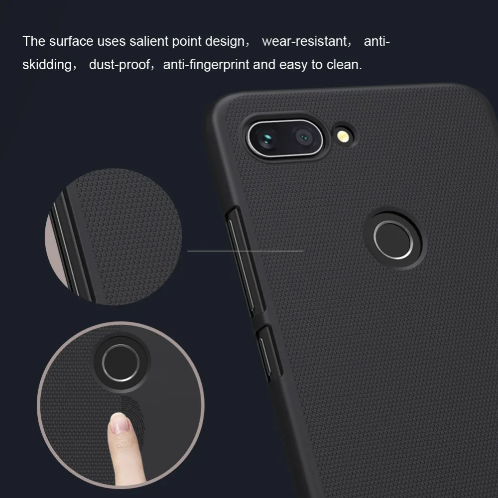Чехол Nillkin для Xiaomi mi 8 lite 9 Супер Матовый Жесткий чехол из поликарбоната