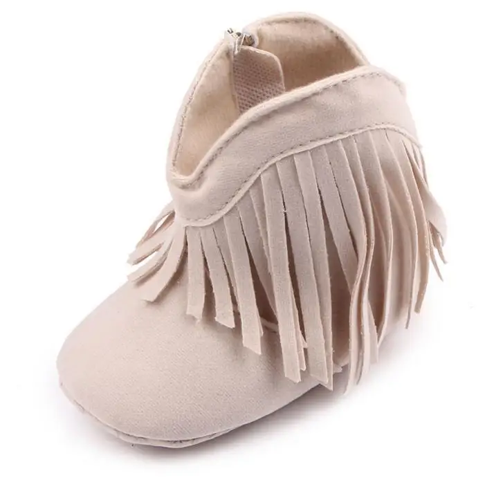 Девочка мальчик искусственной замши сапоги малыша fringe кисточкой молнии зимние