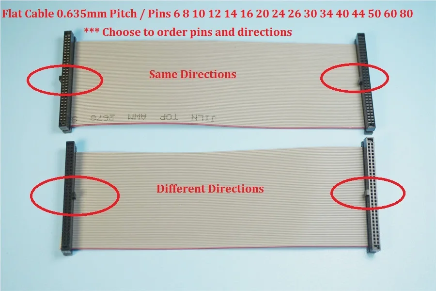 2 шт. 1 27 мм Шаг 6 Pin 8 10 12 14 16 20 40 50 PIN см JTAG ISP кабель для скачивания серый плоский