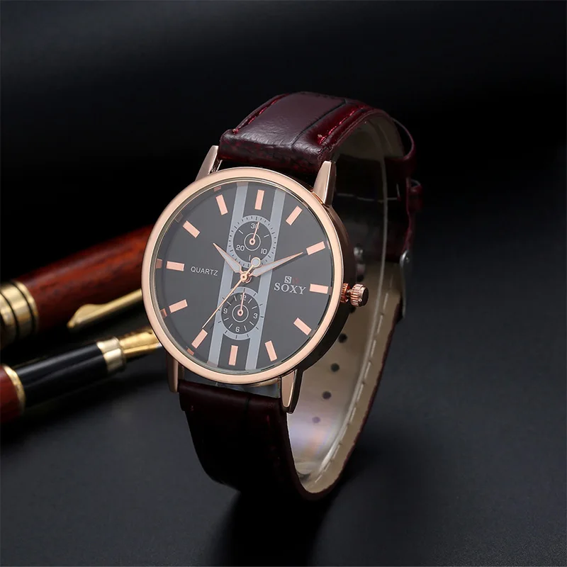 Часы наручные SOXY Мужские кварцевые брендовые Роскошные модные спортивные