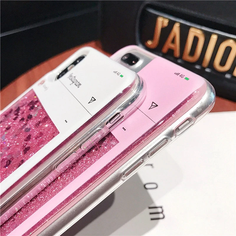 Pink Liquid Case For Huawei Honor 8 9 10 Lite V8 V9 Play V10 6C Pro Quicksand Silicone Cover |