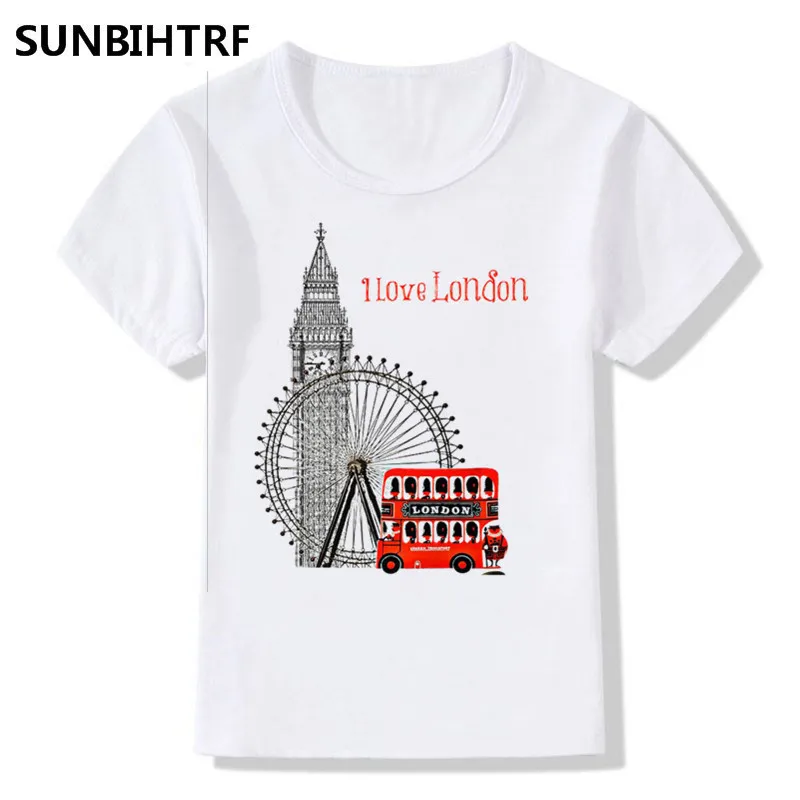 Коллекция 2018 года Забавные футболки с принтом I LOVE LONDON летние топы короткими